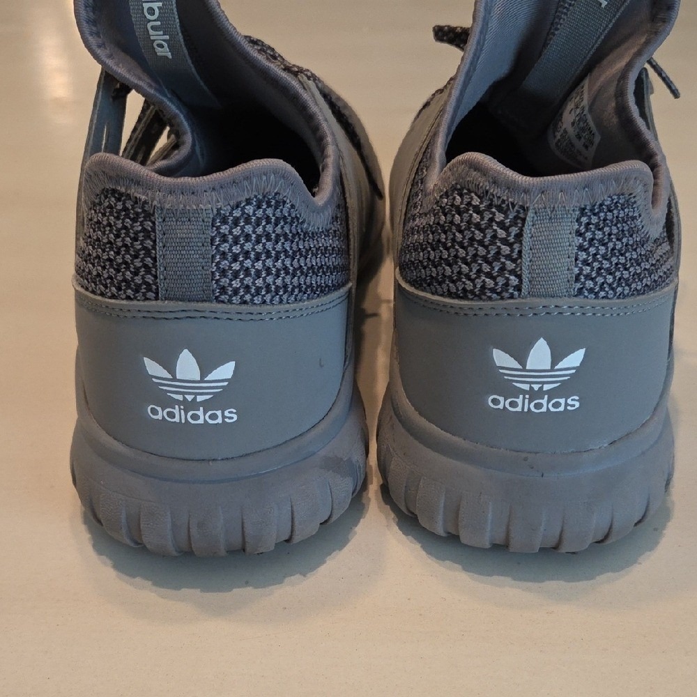 Adidas Gray Knit Original Tubular‎ RADIAL Running Shoe - Picture 7 of 8